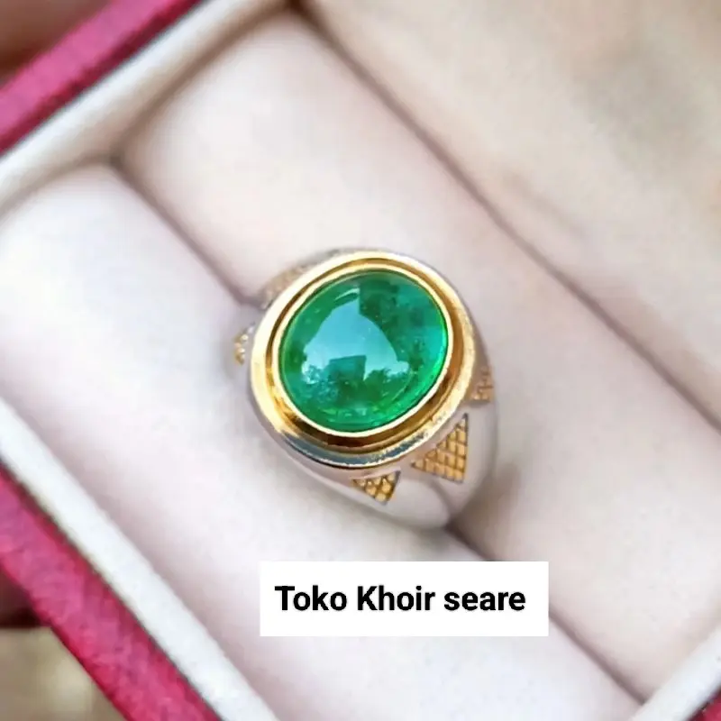 CINCIN BATU ZAMRUD RUSSIA MINIMALIS SUPER KEREN