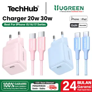 UGREEN Charger iPhone 15 16 17 Series iPad Pro Type C to C Fast Charging 20w 30w