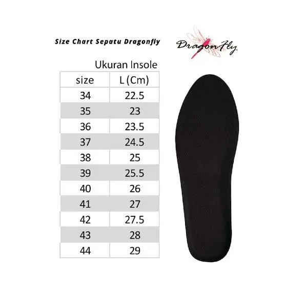 Sepatu Dragonfly Falcon Hitam Putih