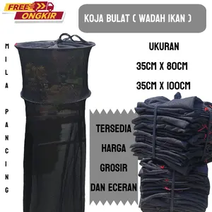 KOJA BULAT BAHAN KAIN JALA PURING KORANG KERAMBA WADAH IKAN