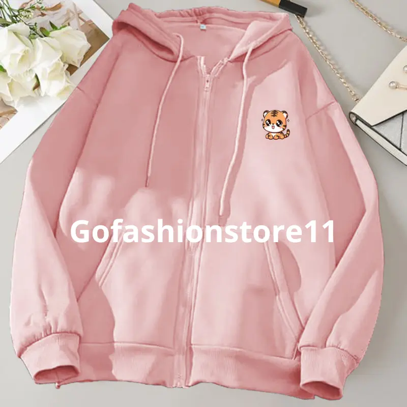 Jaket cewek hoodie resleting Sweet Cat size S M L XL XXL 3XL 4XL jaket wanita zip bisa COD-GFR