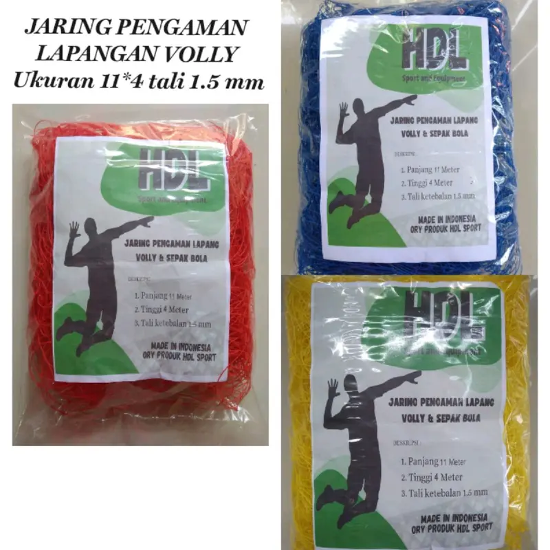 JARING PENGHALANG LAPANGAN 5X12 UNTUK BOLA VOLY DAN SEPAK BOLA ATAU FUTSAL BISA JUGA DI GUNAKAN UNTUK PAGAR HALAMA Voli 2