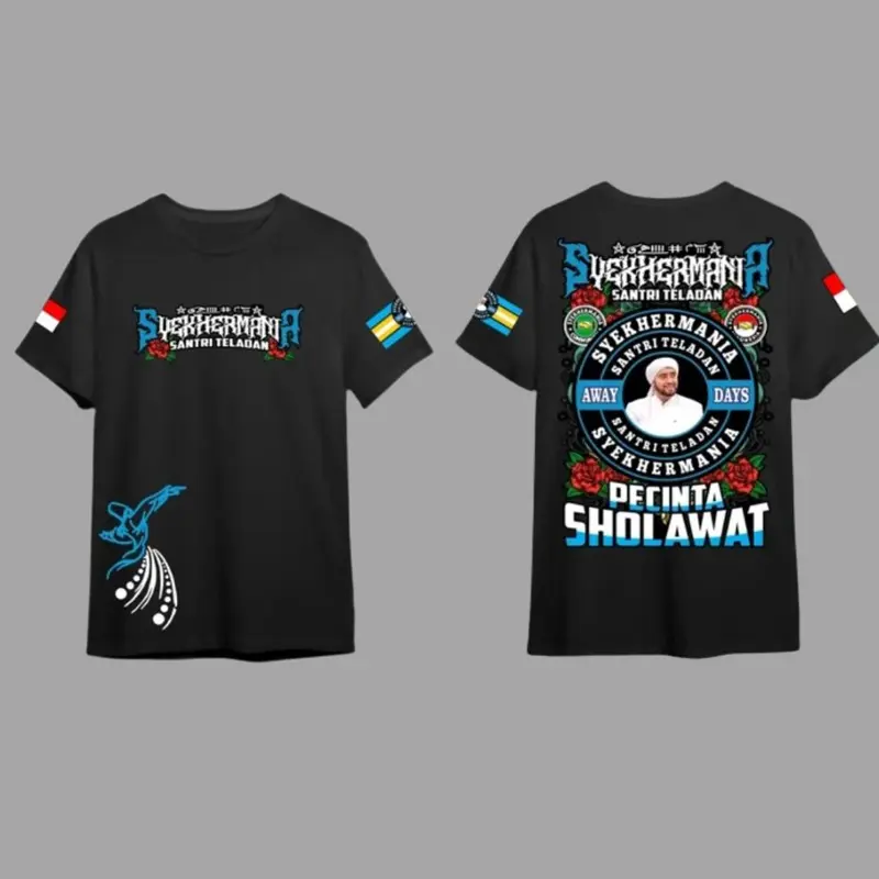 ZULMY - SyekerMania Santri Teladan Pecinta Sholawat - Tshirt Anak unisex - Kaos Katun Combed Viral 3