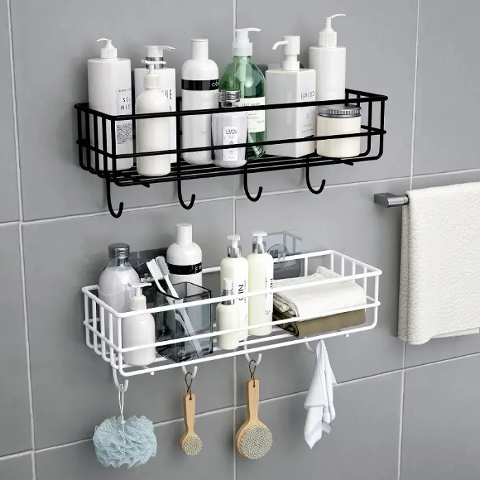HBS Rak Kamar Mandi Rak Dapur Tempat Penyimpanan Serbaguna Tanpa Bor