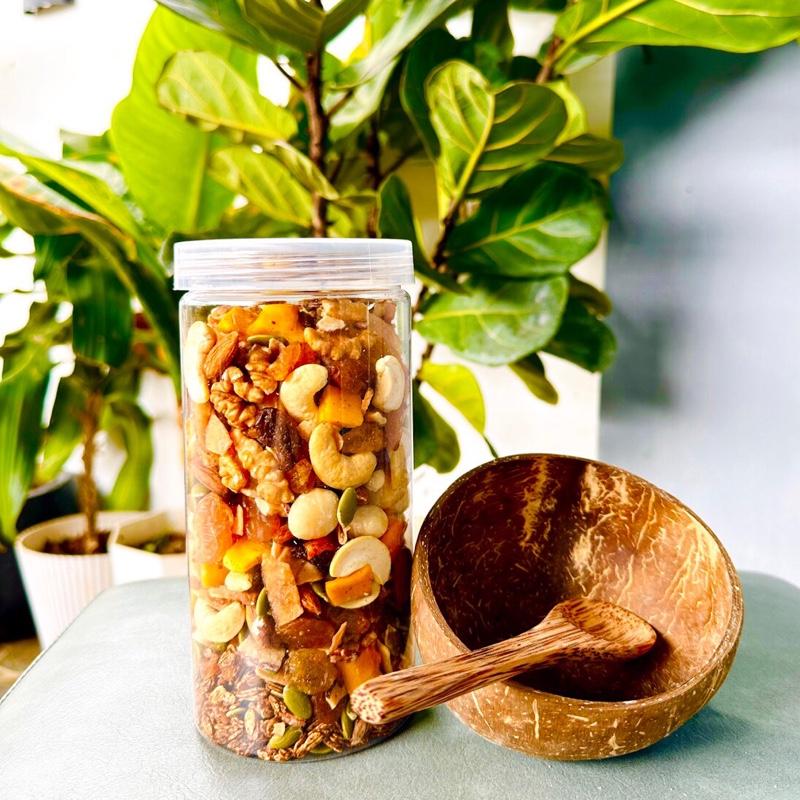 [Mua 1 hộp tặng bộn gáo dừa ] Granola phiên bản mới đặc biệt 4% yến mạch Hạt Ngũ Cốc Thủy Granola Food