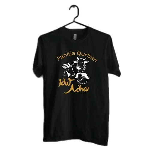 kaos qurban custom tulisan sablon sesuai permintaan