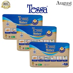 [3 PACK] Tissue Tessa Nature Unbleached Isi 150 Sheets / 2 Ply / Tissue Dapur