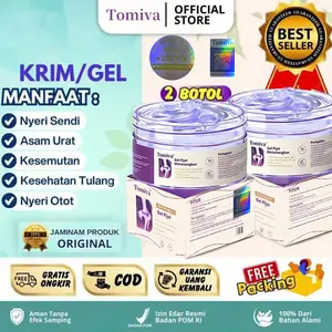 (COD) 100%ORI Tomiva&Korea nature Gel Pereda NyeriSendi Lutut Asli 50g - Krim Kolagen RadangSendi & Otot