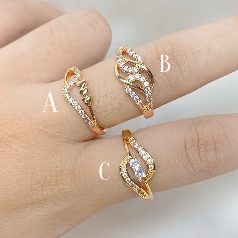 SWAN PERHIASAN Cincin Minimalis Wanita Anti Karat Dan Anti Luntur 063