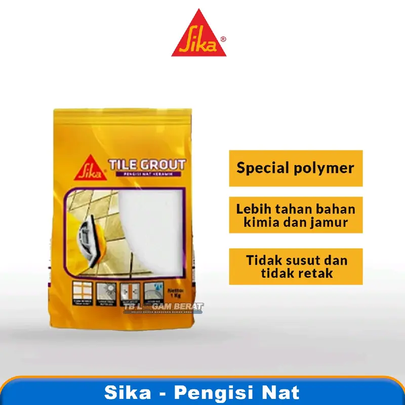 SIKA Tile Grout Nat Pengisi Keramik dan Granit 1 kg 0