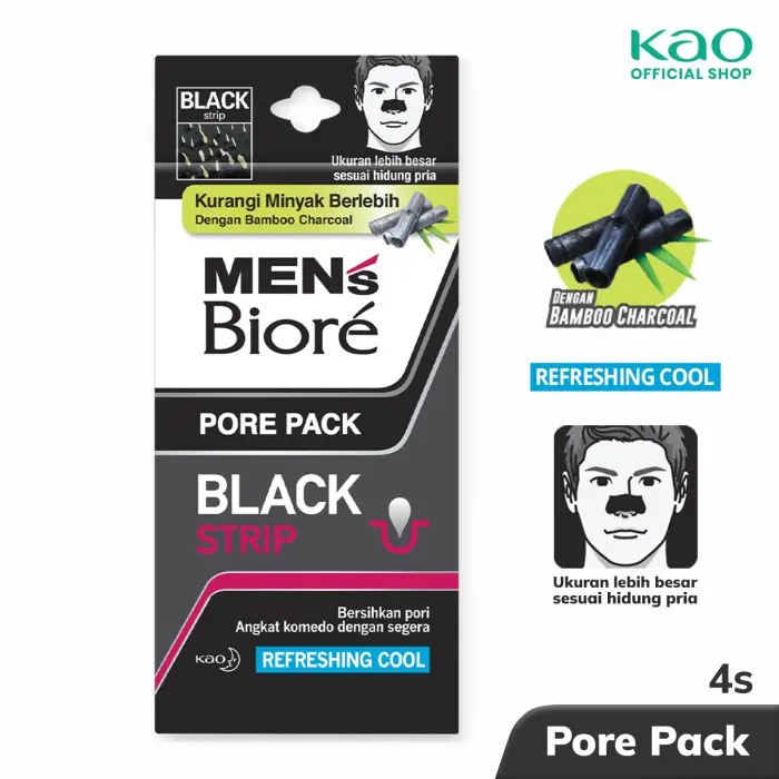Men's Biore Pore Pack 4s - Pembersih Komedo