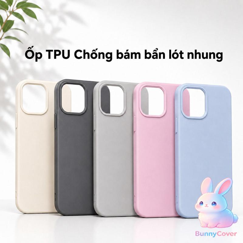 Ốp Lưng iPhone TPU Chống Bẩn Lót Nhung, Siêu , Bảo Vệ Camera - iP Plus/X/XS/XR/11/12/13/14/15/16/17/18Pro/Max