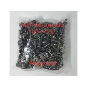 (Hijau) Baut Body Yamaha 5x16 + Klip