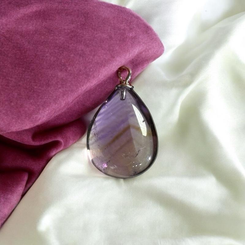 Mặt dây chuyền Amethyst (Thạch anh tím ) 0