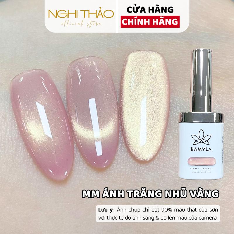Sơn gel mắt mèo ánh trăng vàng RAMYLA