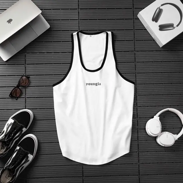 Young LA tanktop gym olahraga 6