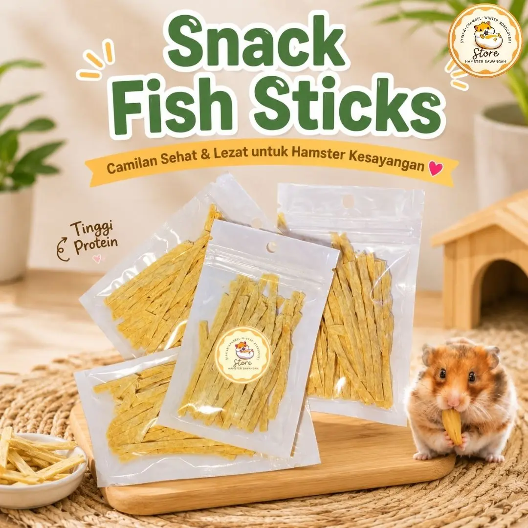 FISH SNACK SNEK IKAN MAKANAN HAMSTER SNACK HAMSTER/SUGARGLIDER 10gr