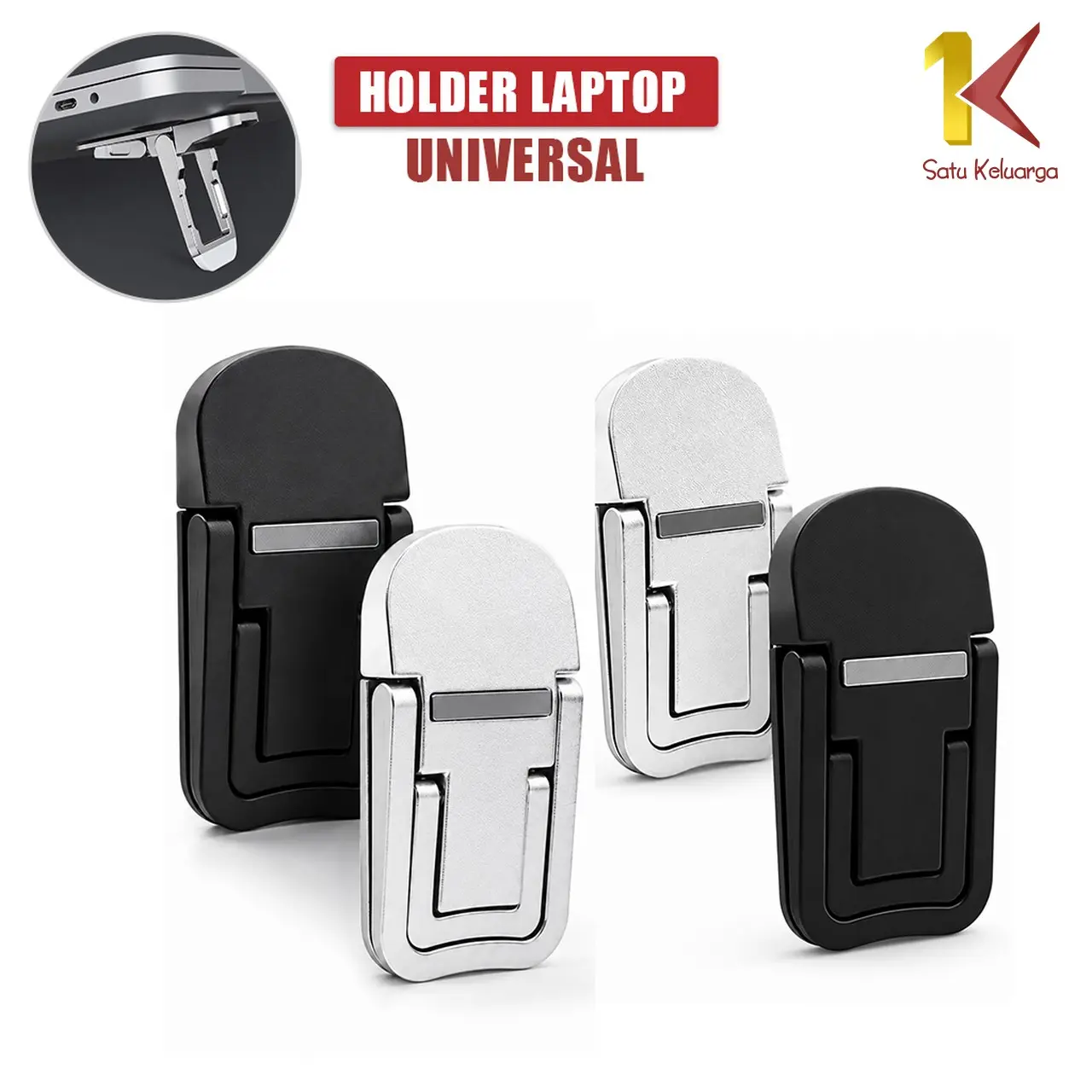 [COD] SK C1656 2Pcs Stand Laptop Tablet Lipat Portable Universal Adjustable