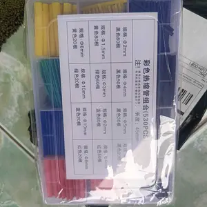 CASTA 164/328/530PCS Heat Shrink Tubing Kotak Warna-warni Listrik Tegangan Rendah Panas Menyusut Tubing Isolasi Set