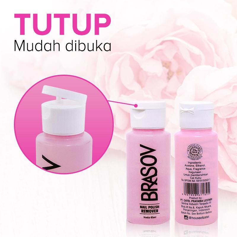 BRASOV Pembersih Cat Kuku 65 ML Penghapus Kutek Nail Polish Remover Kuku 2
