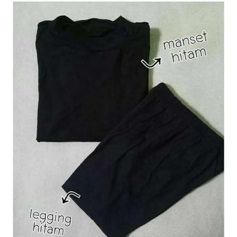 Setelan Baju Manset dan Celana Legging Lulukids Anak Perempuan Elastis dan Lembut Berusia 1-12 Tahun - Fashion 2