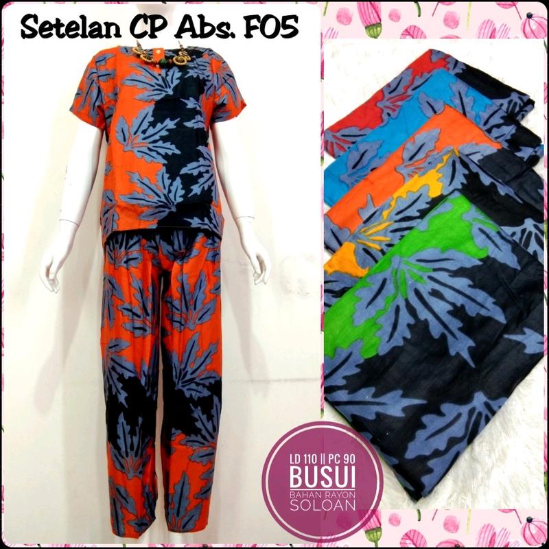 Paket Hemat Setelan CP LD 110 One Set Celana Panjang Wanita Baju Tidur isi 3 Busui Katun Piyama Rayon Super 5