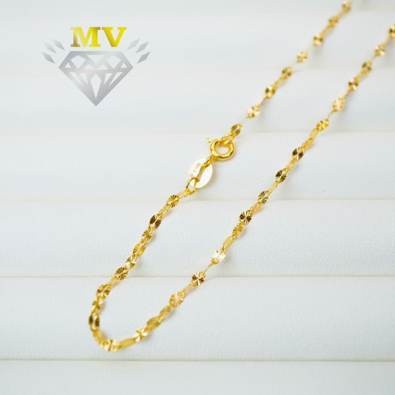  Dây Chuyền Kiểu Lá Me • P610  Dài 44-46cm  Phụ Kiện Thời Trang | Có Giấy Đảm Bảo & Hộp Quà Tặng Kèm Theo 