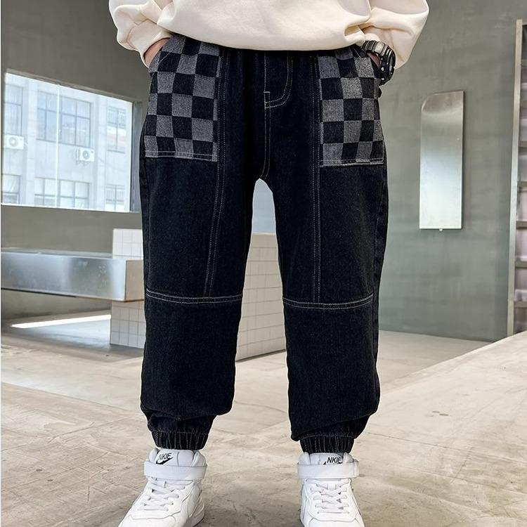 Quần bò bé trai xịn xò 20-50kg, phong cách thể thao, chất jeans mềm đẹp, mẫu HELLO 8