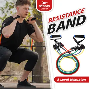 Speeds Resistance Bands 11 in 1 Set Alat Olahraga Outdoor Pembantu Fitness Gym Tali Chess Resistance Bisa Untuk Melatih Tendangan Keras 024-17