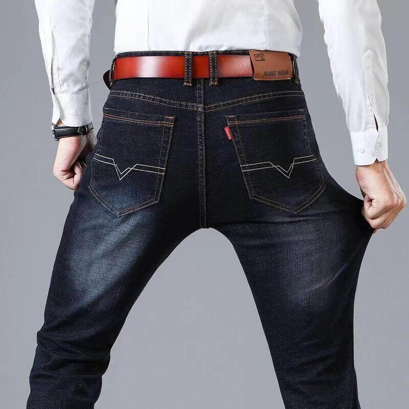 Quần Jean Co Giãn Thẳng Cho Nam, Quần Thường Ngày, Chống Mài Mòn, Tất Cả Menswear Pants Có Túi 1