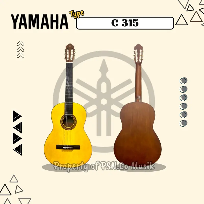 Gitar YAMAHA KLASIK C315 TRANSKUTIK ORIGINAL PABRIK Free Tas