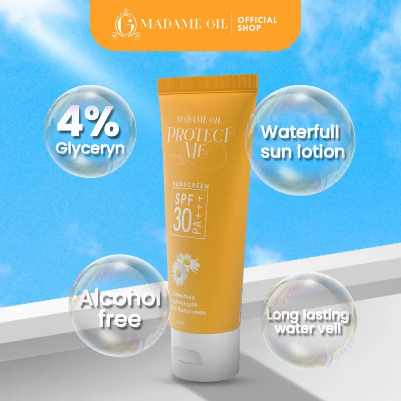 Sunscreen Madame Gie Protect Me SPF 30 PA+++ With Calendula Double Protection 2