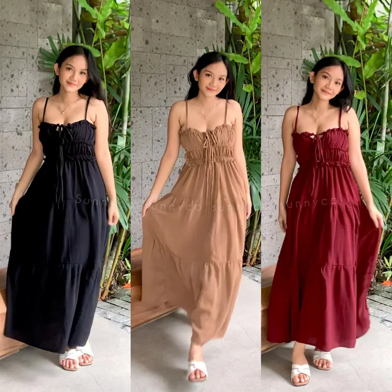 TABITHA DRES / GAUN WANITA PANJANG / LONG DRES / DRESS TALI 0