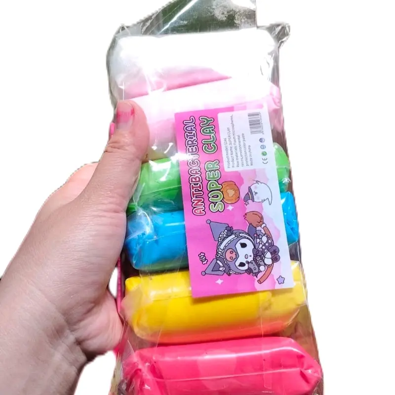 slem bantal besar satu pack isi 6 pcs  clay polymer besar mainan anak edukatif  mainan anak yang sangat mengedukasi Slime Toys Squishy 1