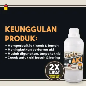250ml Cairan Aki Kering Fiteccu Untuk Perawatan Perbaikan Aki Mobil - Motor