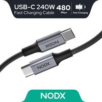 Gambar NODX Kabel USB-C to USB-C Fast Charging - Black 1M dari NODX Kota Administrasi Jakarta Utara 1 Tokopedia