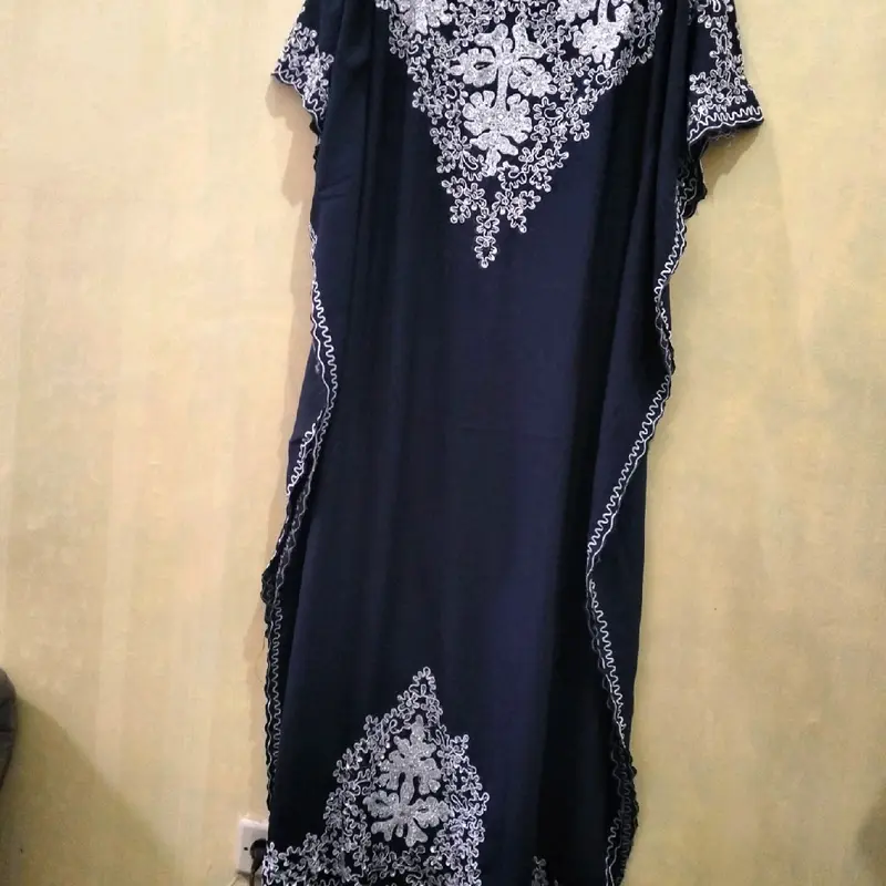 Kaftan bahan Crinkle premium lembut 8