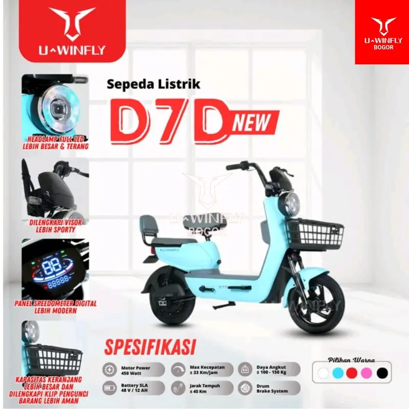 Sepeda Listrik Uwinfly D7D 0