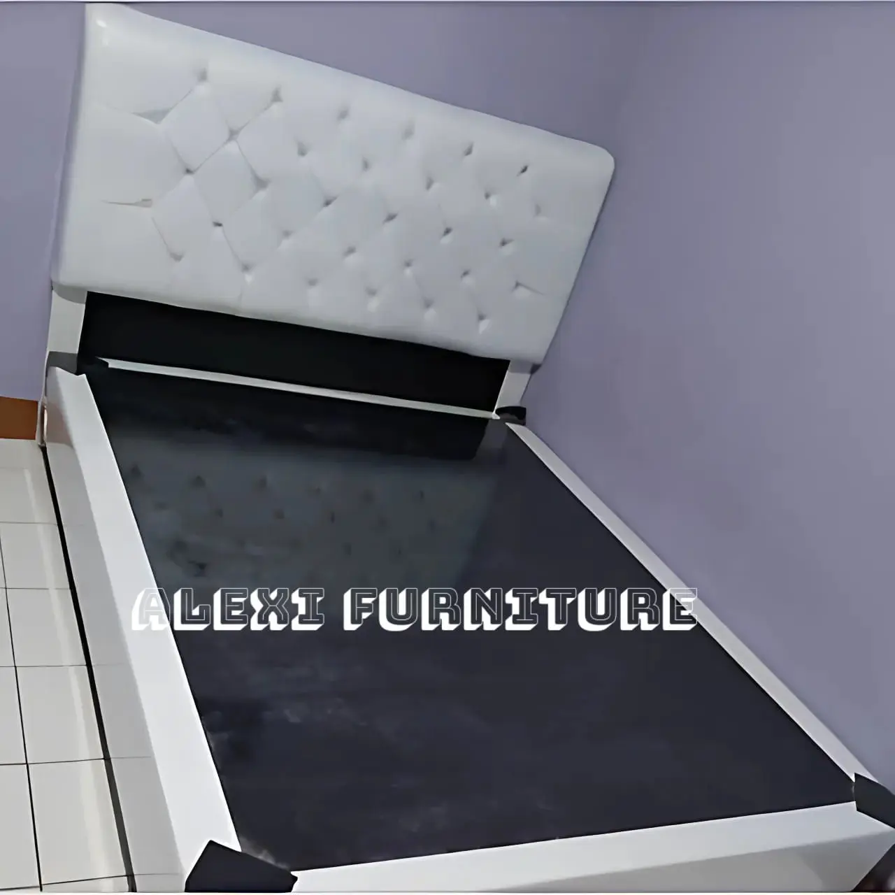 Divan Kancing Minimalis Sandaran Full Tanpa Kasur - Furniture Dipan