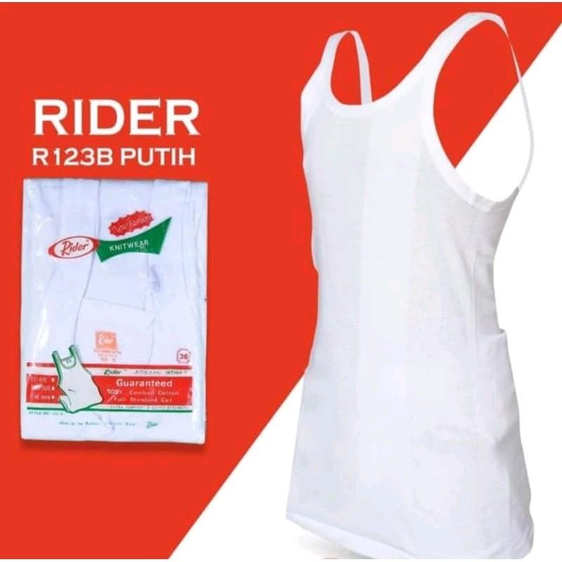 3 Pcs singlet Rider R 123b / R 123 b kaos dalam singlet pria dewasa salur bahan katun nyaman Tank 4