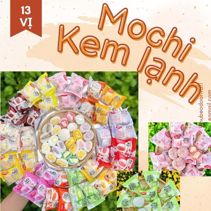 Thùng 2,5kg Bánh Mochi Kem Lạnh Có 13 Vị: Đậu Nành, Bơ, Xoài, Đào Khoai Môn, Sầu Riêng [ NGÀY IN TRÊN BÁNH LÀ NGÀY SẢN XUẤT - HSD: 120 NGÀY IN MẶT SAU BÁNH ] - Food - Ăn Vặt - Thức Ăn Cake fruit