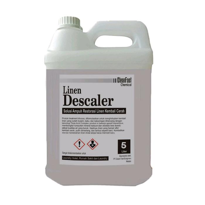 Gambar CleanFast LINEN DESCALER PREMIUM - Solusi Ampuh Restorasi Linen Kembali Cerah 5 Liter dari Clean Fast Chemical Kota Medan Tokopedia