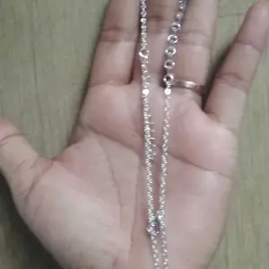 Gelang Tangan Kristal dan Love Elegan Anti Karat Chained Pearl and Crystal Bracelet Aksesoris Wanita Korea Style Fashion
