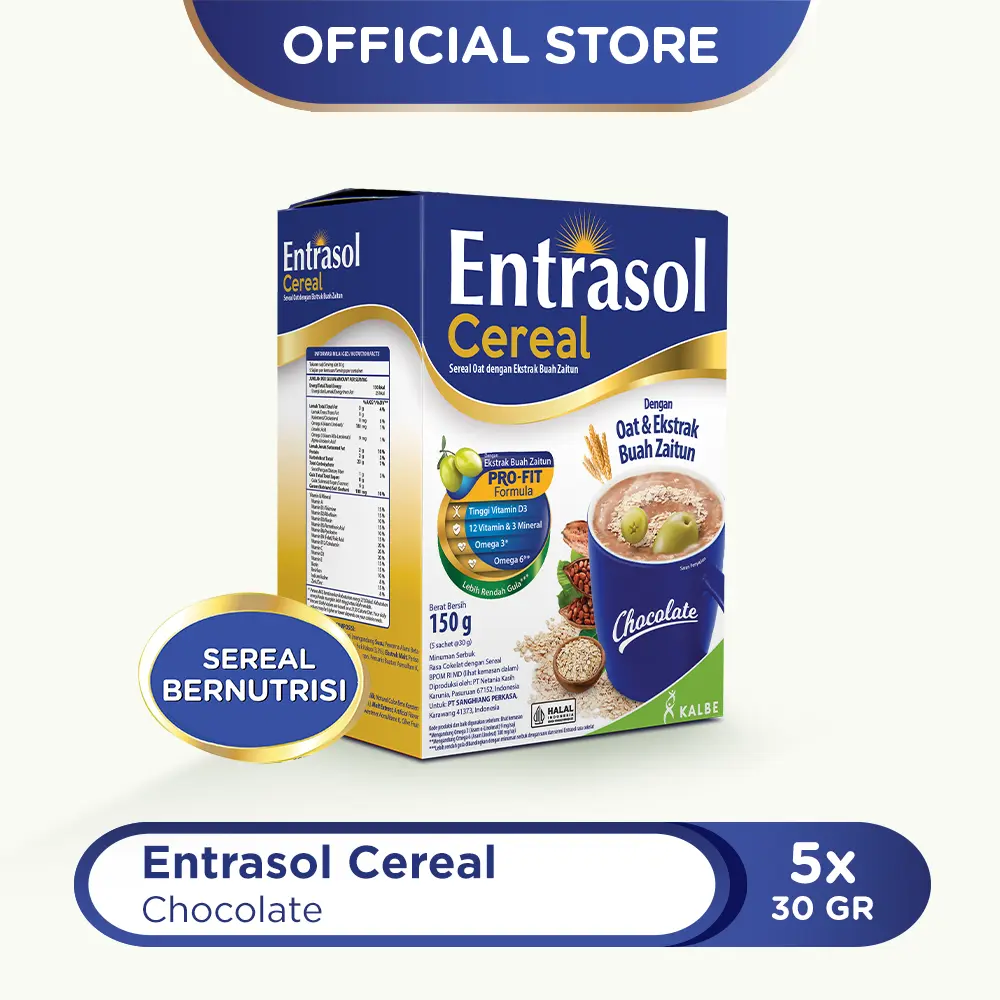ENTRASOL CEREAL CHOCOLATE (5 Sachet @30gr)