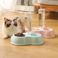 Gambar ChongChong - Mangkuk Hewan Peliharaan Ganda dengan Botol Minum 2 in 1 Wadah Makanan Kucing - pink-bottle500ml dari Chong Chong Kab. Tangerang 5 Tokopedia