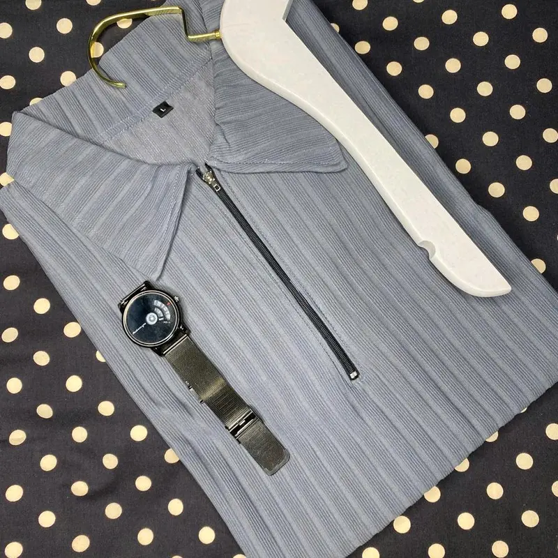 POLO.CO Kaos kerah katun knit premium model reguler untuk semua kebutuhan santai dan casual tipe lengan pendek Panjang Keren Pria Basic Navy 5