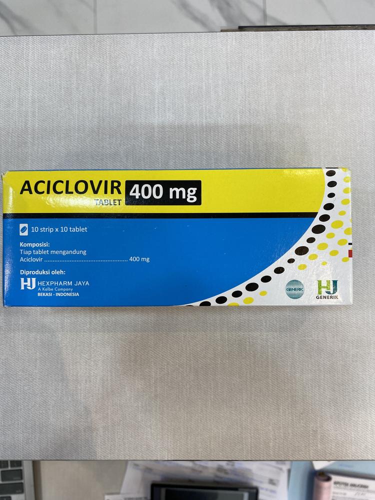 ACYCLOVIR YARINDO 400 MG STRIP 10 TABLET