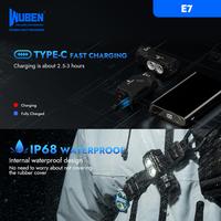 Gambar Wuben E7 Multi-functional EDC Flashlight Senter Kepala - 1800 Lumens 132 Meters - Black, 5000K dari Wuben Light Indonesia Kota Administrasi Jakarta Selatan 4 Tokopedia