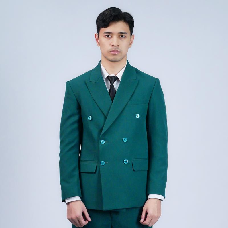 Mubeng - Elegant Jas Double Breasted Slimfit Wool Italy 6