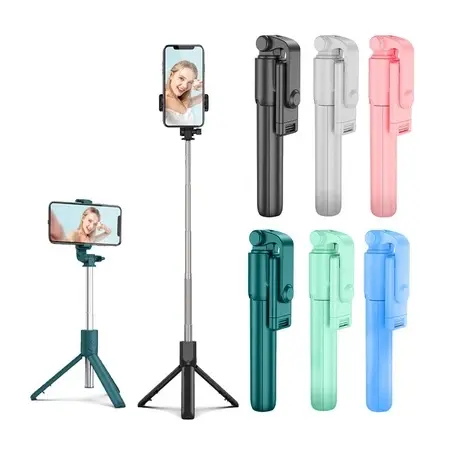 Tongsis Tripod R1 Bluetooth Remote Shutter 3 in1 Mini Tongkat Narsis Monopod Remot Wireless 5